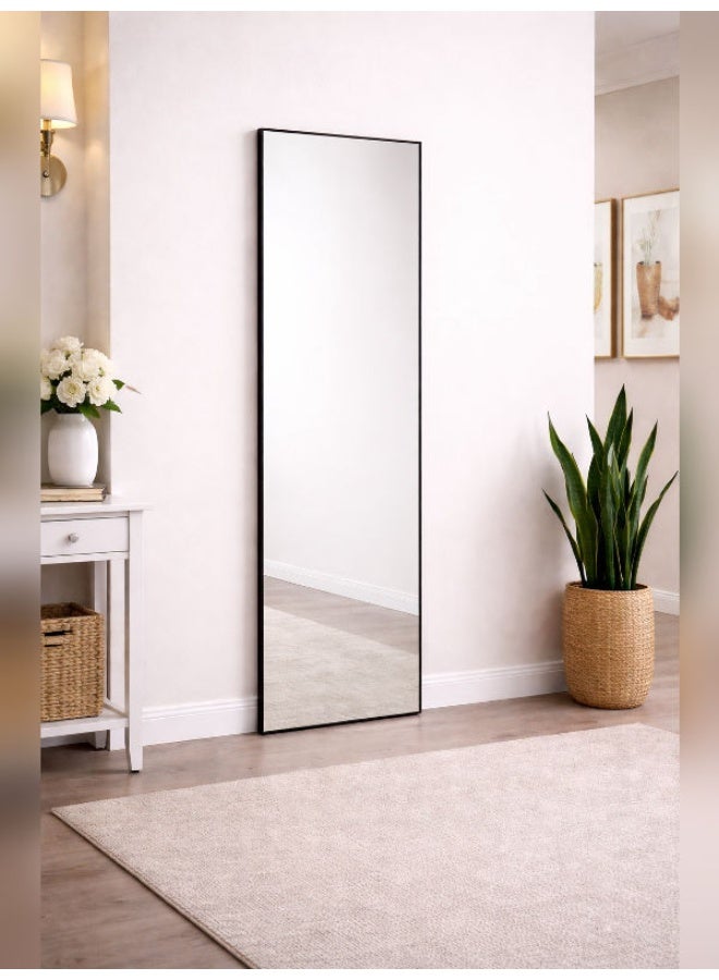 FULL BODY SIZE MIRROR BLACK FRAME-50*160 CM